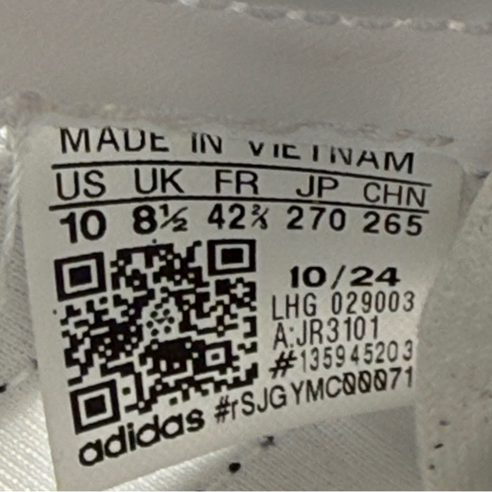 adidas Barreda Decode Sneakers Men's US 10 White Black Gray JR3101 Skate Shoes - Picture 8 of 10